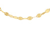 Sterling Silver Yellow Gold Plated Flat Mirror 2.6mm Link Chain 46m/18"9