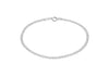 Sterling Silver 2.3mm Flat Rambo Chain Bracelet 18m/7"9