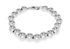 Sterling Silver 10mm Ball Bracelet 20m/8"9