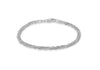 Sterling Silver Twist Ball and Multi Link Chain Bracelet 19m/7.5"9