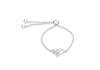 Sterling Silver Rhodium Startdust Rope Banglet