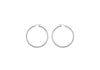 Sterling Silver 35mm Twist Diamond Cut Hoop Creole Earrings