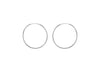 Sterling Silver 16mm Plain Hoop Earrings
