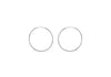 Sterling Silver 20mm Plain Hoop Earrings