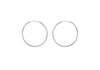 Sterling Silver 26mm Plain Hoop Earrings