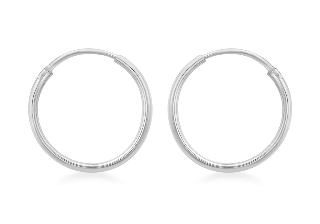 Sterling Silver 16mm Hoop Earrings