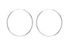 Sterling Silver 50mm Endless Hoop Earrings