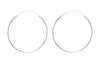 Sterling Silver 70mm Endless Hoop Earrings