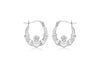 Sterling Silver laddagh Creole Earrings