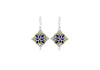 Mosai Enamel Silver Earrings