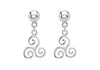 SILVER SWIRL DROP EARRing