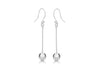 Sterling Silver Stick & Ball Drop Earrings 