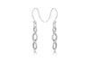 SILVER TWIST WIRE DROP ER9