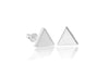 SILVER TRIANGLE STUD EARRing