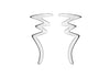 SILVER ZIG ZAG EARRing