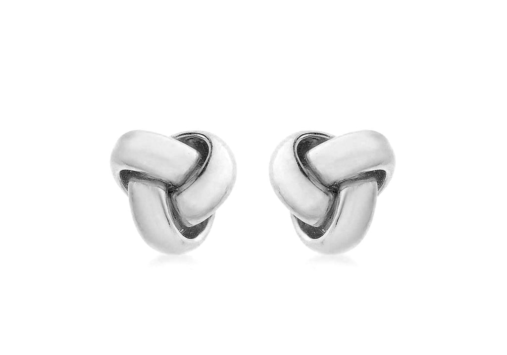SILVER RHO SML TRIPLE KNOT ER9