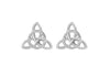 Sterling Silver 9mm x 8mm elti Triangle Stud Earrings