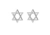Sterling Silver 'Star of David' Stud Earrings