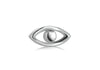Sterling Silver Single 3.9mm x 7.9mm Eye Stud EarRing