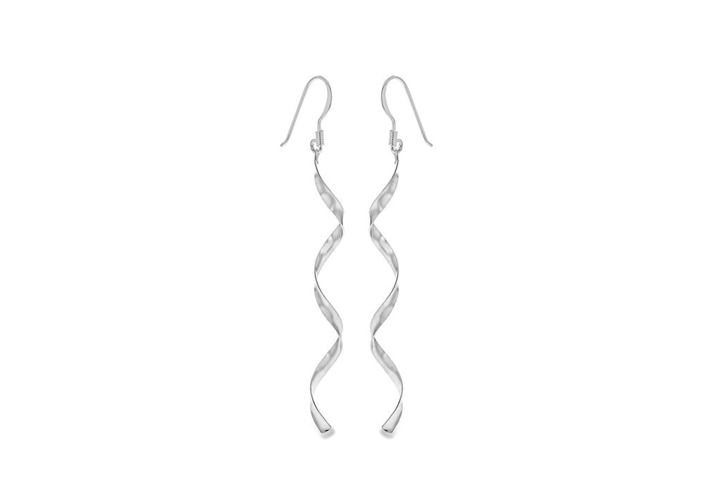 SILVER RHO LONG FLAT SPIRAL ER9