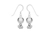 SILVER BALL Cluster EARRing
