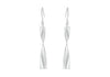 SILVER TWIST BAR & DROP EARRIN9