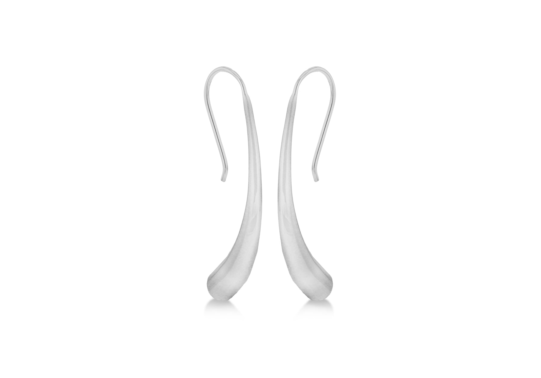 SILVER HORN DROP EARRing