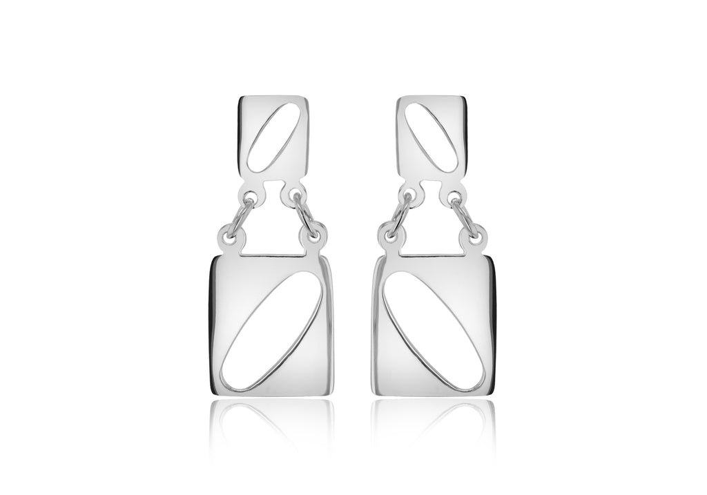 Sterling Silver Double Drop Earrings