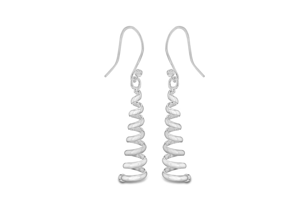Sterling Silver Tapper orksrew Earrings