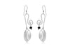 Sterling Silver & Black Onyx Tear SwCircler Earrings