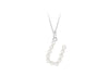 Sterling Silver Freshwater Pearls Initials Pendant
