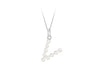 Sterling Silver Freshwater Pearls Initials Pendant