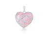 Sterling Silver Large Pink Mother of Pearl Heart Pendant