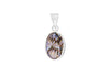 Sterling Silver Oval Shell Pendant