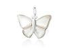 Sterling Silver White Mother of Pearl BCutterfly Pendant
