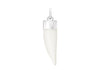 Sterling Silver White Turquoise Horn Pendant
