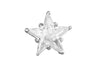 Sterling Silver Zirconia  Star Slider Pendant