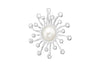 Sterling Silver White Mother of Pearl Sunray Slider Pendant