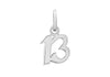Sterling Silver '13' Pendant