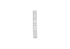 Sterling Silver Rhodium Plated Zirconia  Bar Drop Slider Pendant