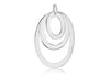 SILVER 3OVAL CutOCut Pendant