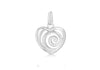 SILVER SWIRL HEART Pendant