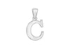 Sterling Silver 10.5mm x 20.3mm '' Initial Pendant