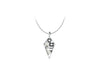 Sterling Silver Marcasite and Mother of Pearl Pendant