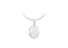 Sterling Silver 20mm x 36mm Engraved Oval Locket