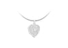 Sterling Silver CutoCut Flower Heart Locket