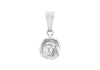 Sterling Silver Fresh Water Pearl 9mm Knot Pendant