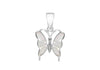 Sterling Silver Mother of Pearl Butterfly Pendant