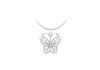 Sterling Silver Filigree BCutterfly Pendant