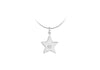 SILVER Zirconia  SET STAR Pendant